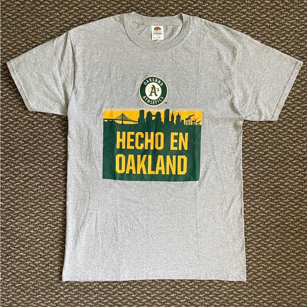 Oakland Athletics A's Hispanic Heritage Night “Hecho en Oakland” T-Shirt M